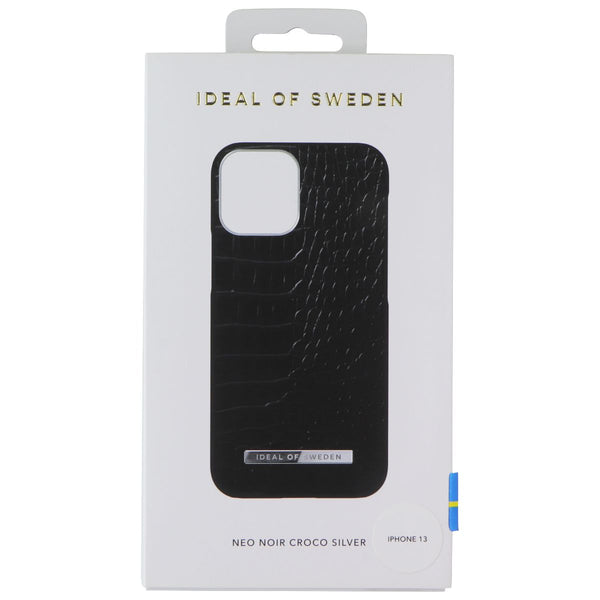 iDeal of Sweden Atelier Case for Apple iPhone 13 - Neo Noir Croco Silver