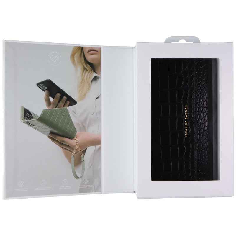iDeal of Sweden Signature Clutch Case for iPhone 12 Pro Max - Jet Black Croco