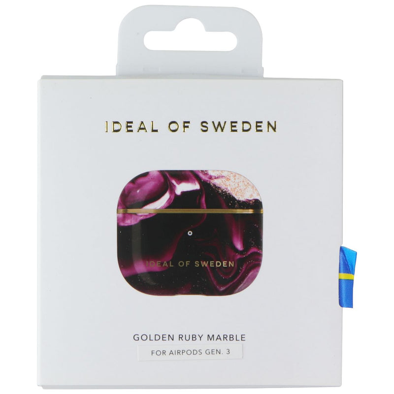 iDeal of Sweden Printed Case for Apple AirPods 3rd Gen - Golden Ruby Marble
