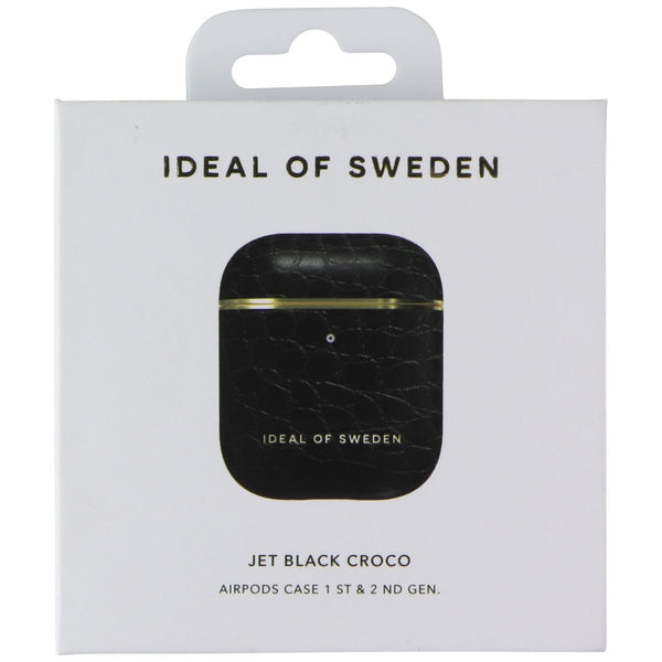 iDeal of Sweden Protective Case for AirPods 1st Gen & 2nd Gen - Jet Black Croco