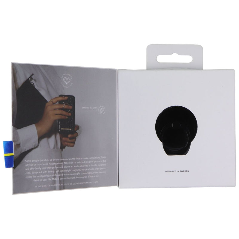 iDeal of Sweden Magnetic Ring Mount Grip/Stand for Smartphones - Black