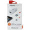 iHome Power 12W USB Car Charger with 5Ft Lightning 8-Pin Cable - White / Orange