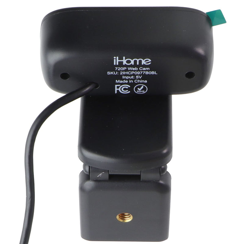 iHome Office 720P USB Plug and Play Webcam with External Mic - Black
