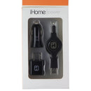 iHome Power 3-in-1 Rapid Charge Travel Bundle (12W) - Black