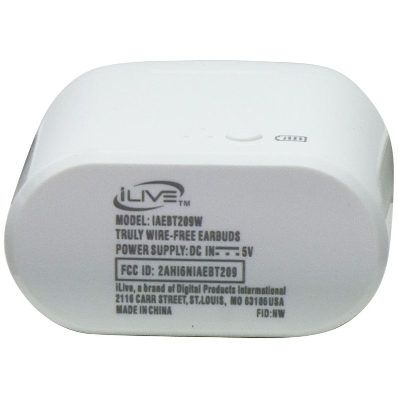iLive Truly Wire-Free Bluetooth Earbuds - White (IAEBT209W)