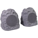 iLive Geo + Waterproof Wireless Outdoor Rock Speakers (ISBW422G) - Gray - 2 Pack