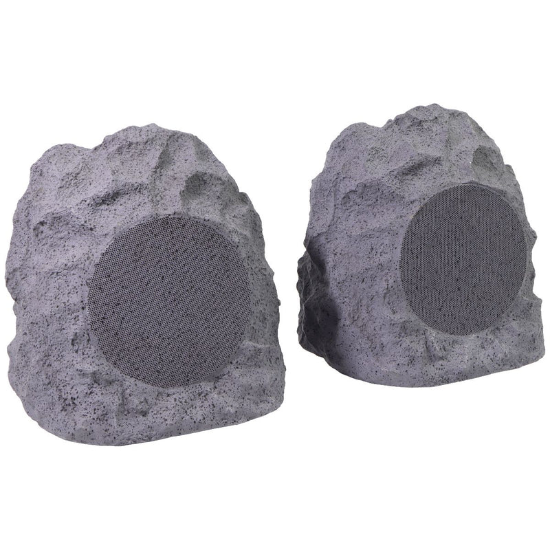 iLive Geo + Waterproof Wireless Outdoor Rock Speakers (ISBW422G) - Gray - 2 Pack