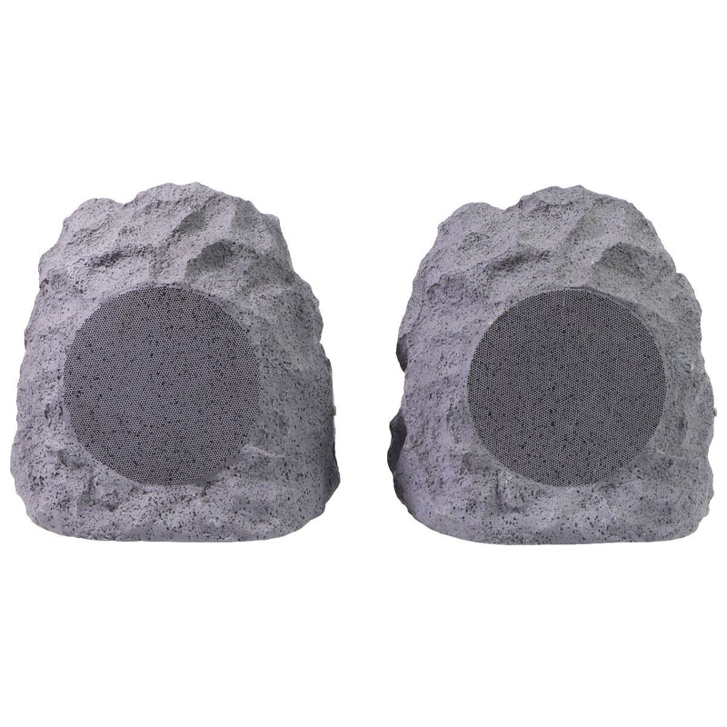 iLive Geo + Waterproof Wireless Outdoor Rock Speakers (ISBW422G) - Gray - 2 Pack