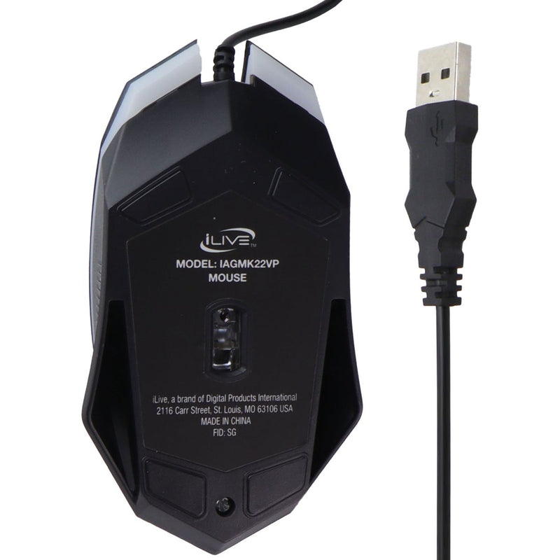 iLive Gaming Bundle - HEADSET / Mouse + Pad - Black (IAGMK22VP) *NO KEYBOARD