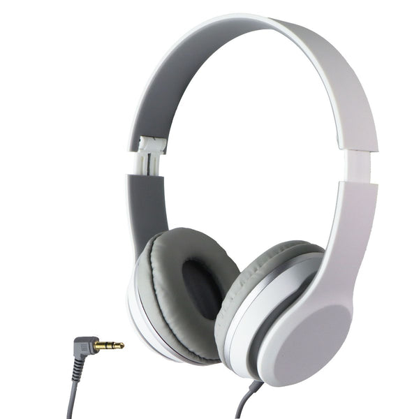 iLive 3.5mm Wired On-Ear Folding Headphones - White (IAH57W)