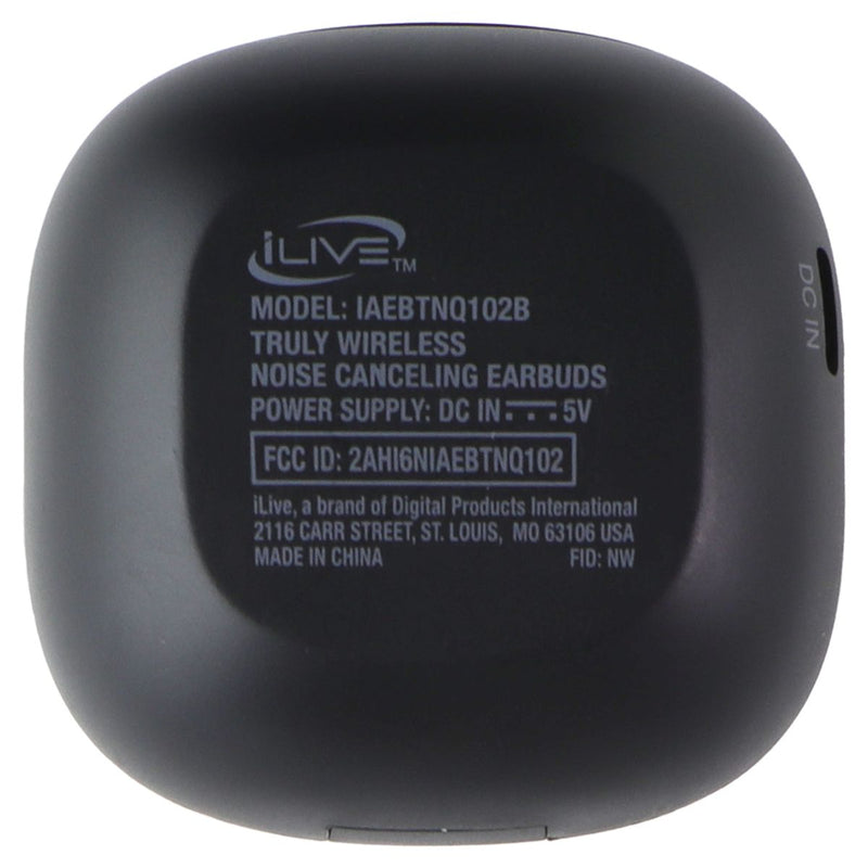 iLive Truly Wireless ANC Earbuds w/Wireless Charging Case - Black (IAEBTNQ102B)