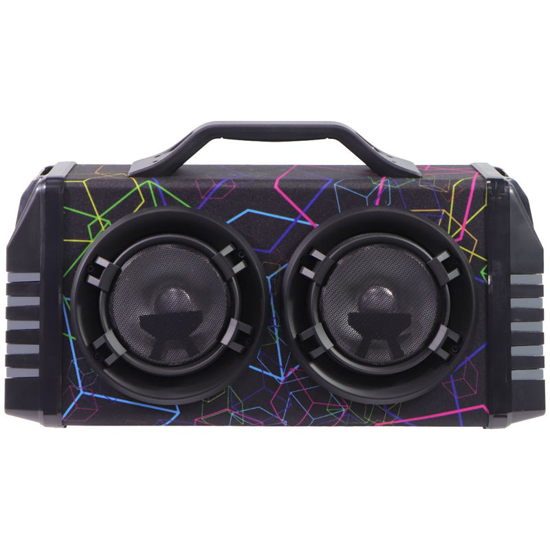 iLive Watts Plus Portable Bluetooth Boombox - Black/Multi Color (IBB503B)