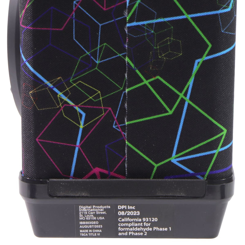 iLive Watts Plus Portable Bluetooth Boombox - Black/Multi Color (IBB503B)