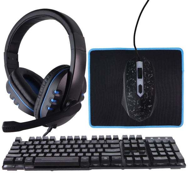 iLive Gaming Bundle - Headphones / Keyboard / Mouse + Pad - Black (IAGMK22VP)