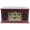 iLive 6-in-1 Bluetooth Turntable Music System - Brown Wood/Gold (ITTB610LW)