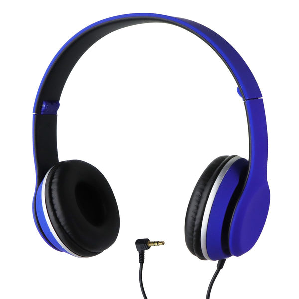 iLive 3.5mm Wired Stereo On-Ear Folding Headphones (IAH57) - Blue