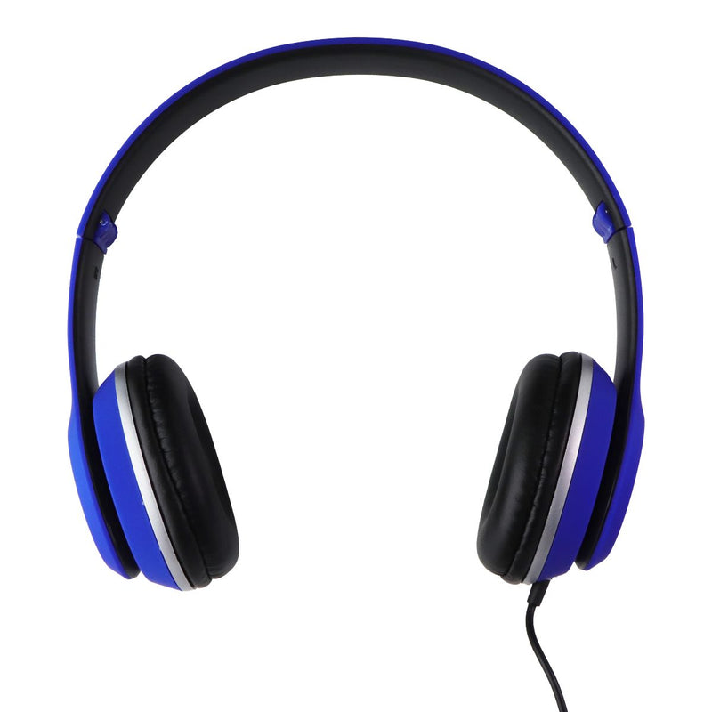 iLive 3.5mm Wired Stereo On-Ear Folding Headphones (IAH57) - Blue