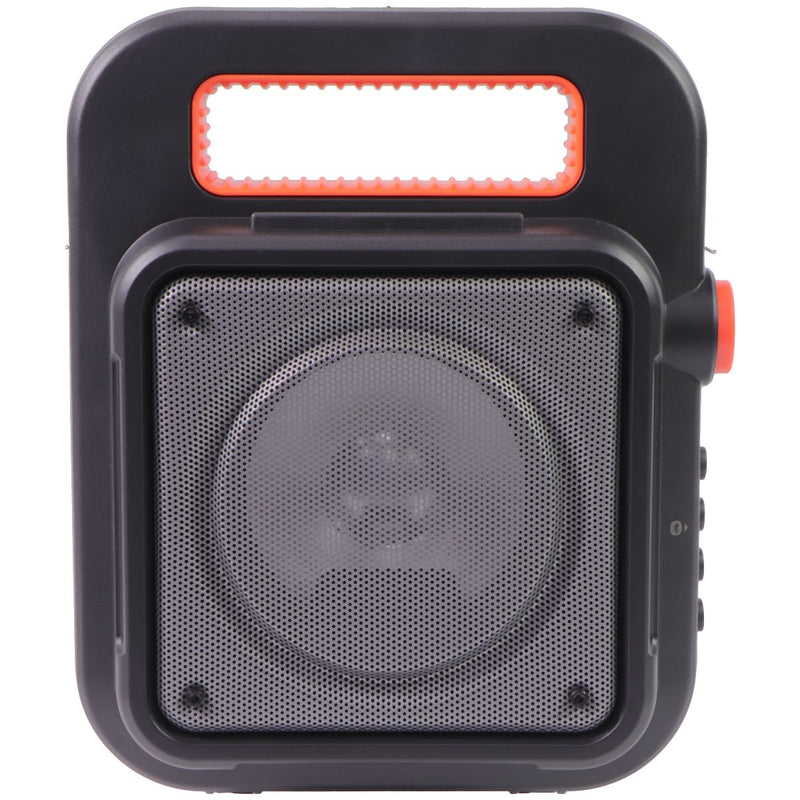 iLive Wireless Tailgate Bluetooth Speaker with FM Radio and LED Colors - Black
