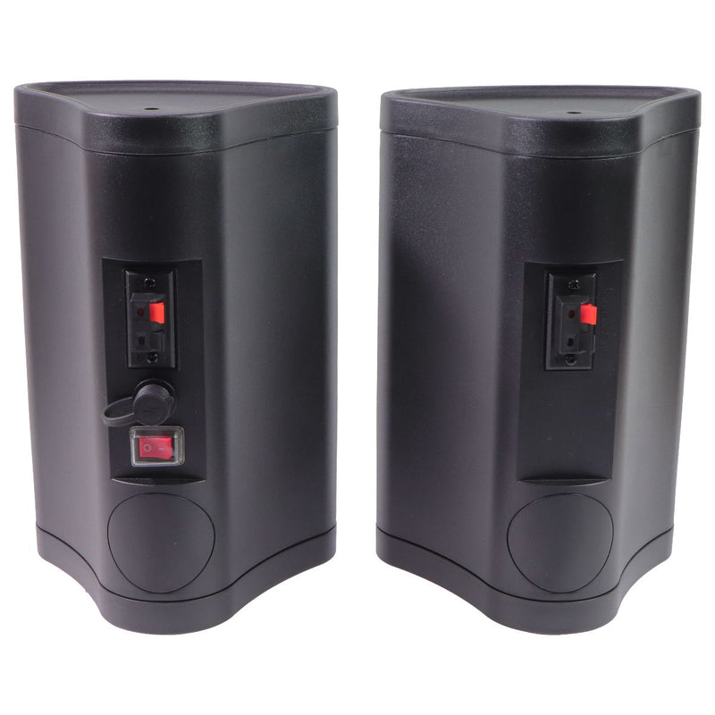 iLive Patio+ Water-Resistant Indoor/Outdoor Bluetooth Speakers (Pair) - Black