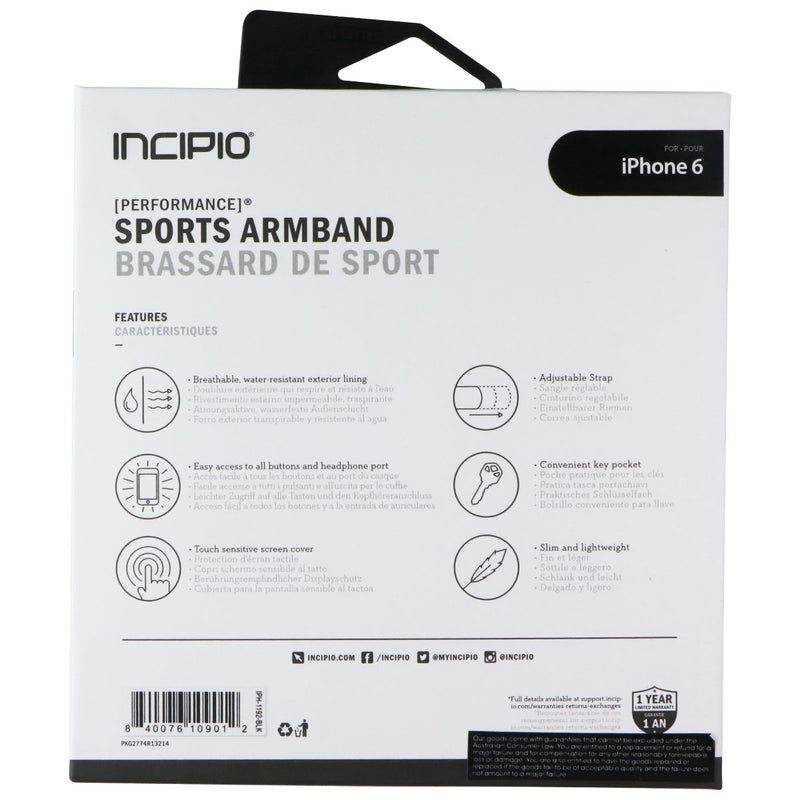 Incipio Performance Sport Armband for Apple iPhone 6/6s (4.7-in Devices) - Black