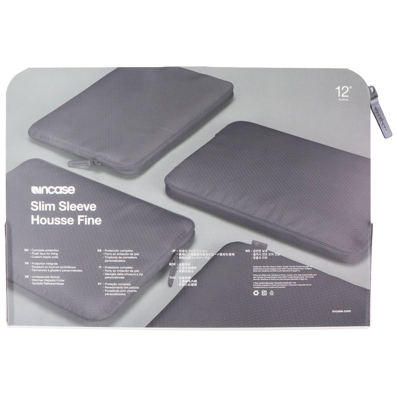 Incase Slim Sleeve in Honeycomb Ripstop for MacBook 12" - Gray