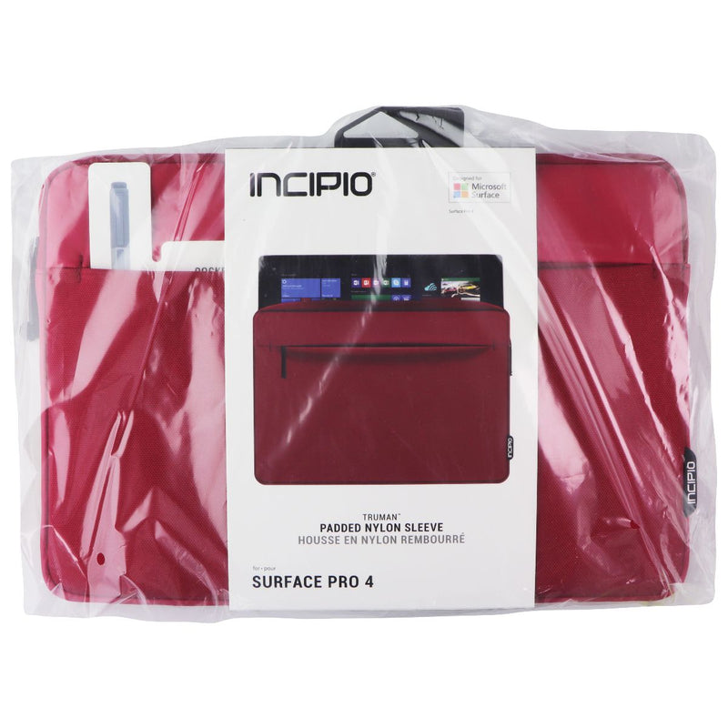 Incipio Truman Padded Nylon Sleeve for Microsoft Surface Pro 4 - Red