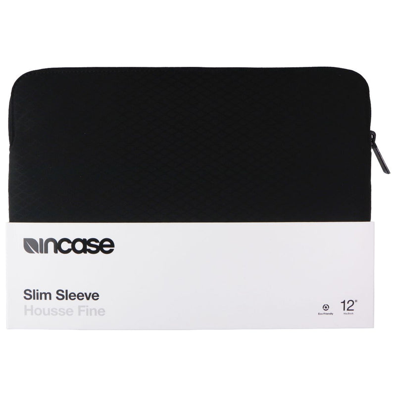 Incase Slim Sleeve with Diamond Ripstop for Apple MacBook 12-inch (2017) - Black
