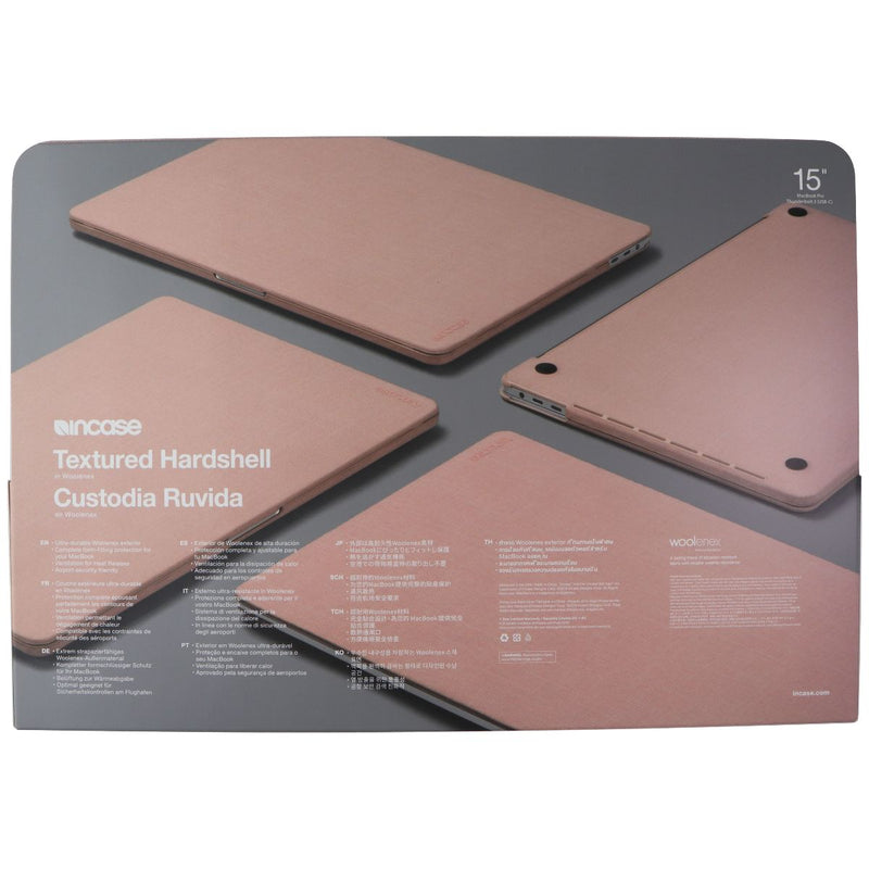 Incase Textured Hardshell Woolenex Case for MacBook Pro 15in (USB-C) - Pink