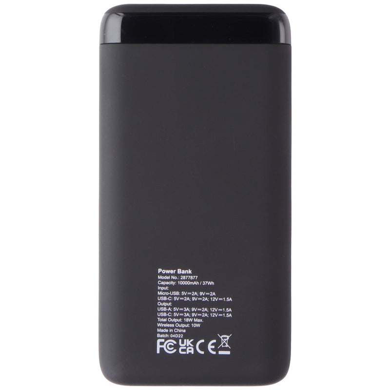 InMotion Fast Charge Wireless Power Bank USB-C + USB-A 18W with Digital Gauge