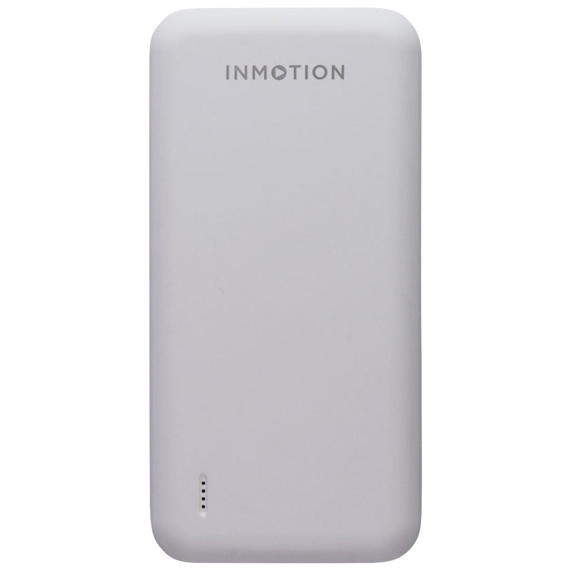 InMotion 10,000 mAh Power Bank with 2 USB-A Ports and LED Indicator - White