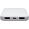 InMotion 10,000 mAh Power Bank with 2 USB-A Ports and LED Indicator - White