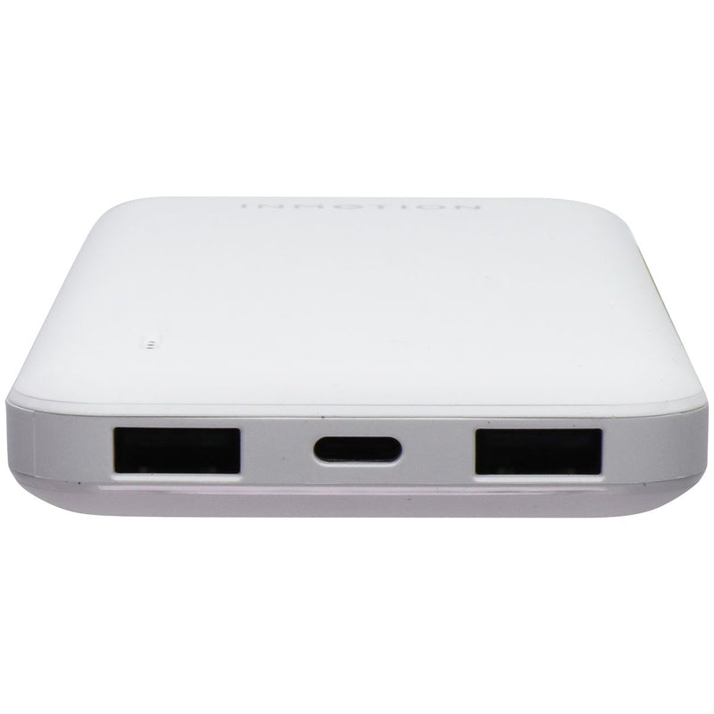 InMotion 10,000 mAh Power Bank with 2 USB-A Ports and LED Indicator - White