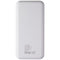InMotion 10,000 mAh Power Bank with 2 USB-A Ports and LED Indicator - White