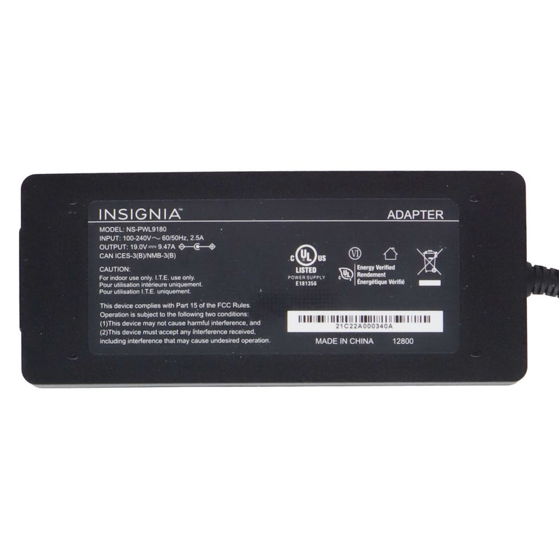 Insignia (NS-PWL9180) 180W 19V/9.47A Laptop Charger - Black
