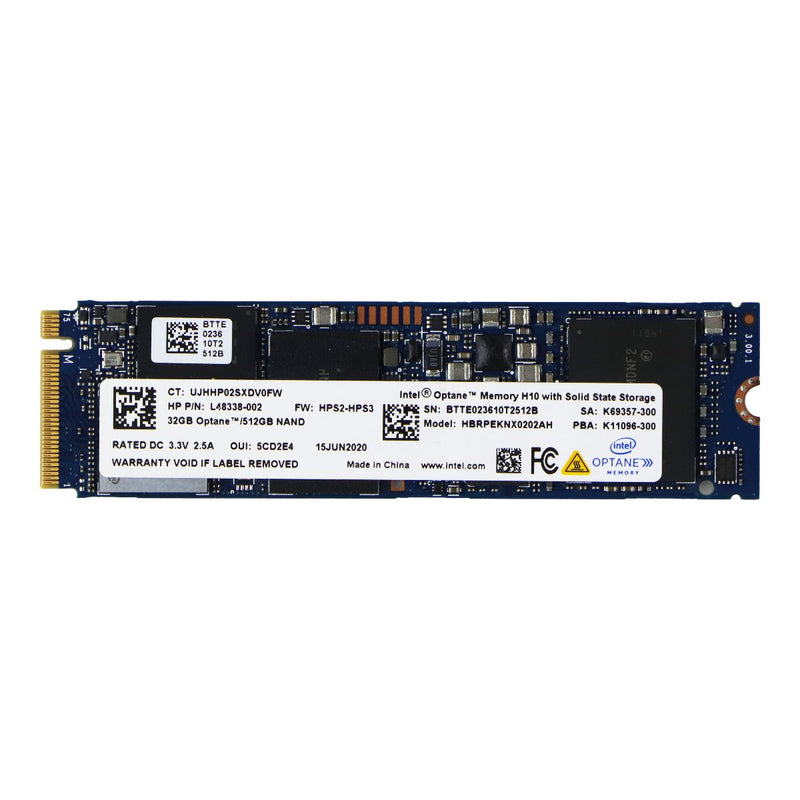 Intel Optane Memory 32GB/512GB H10 M.2 2280 NVMe PCIe Gen3 x4 SSD HBRPEKNX0202AH