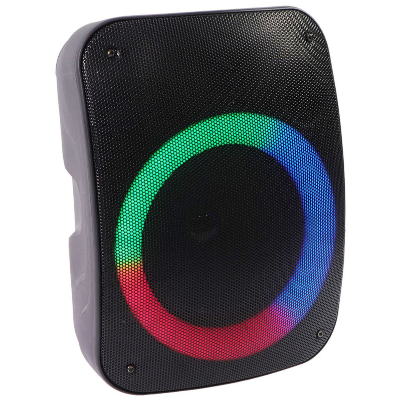 IQ Sound 6.5-in LED Rechargeable Bluetooth Speaker FM Radio - Black (IQ-1965BT)