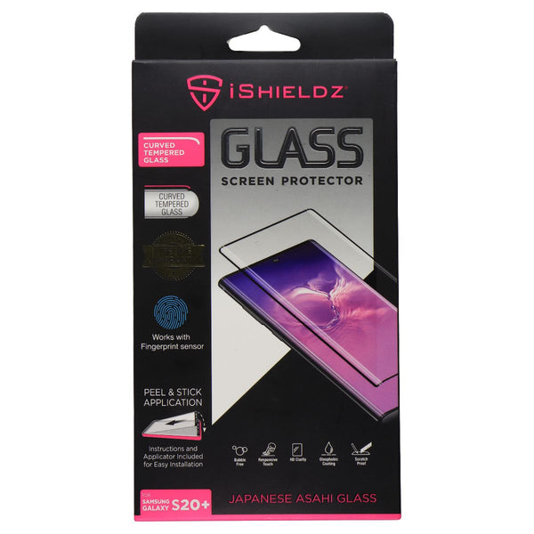 iShieldz Curved Tempered Glass Screen Protector for Samsung Galaxy (S20+)