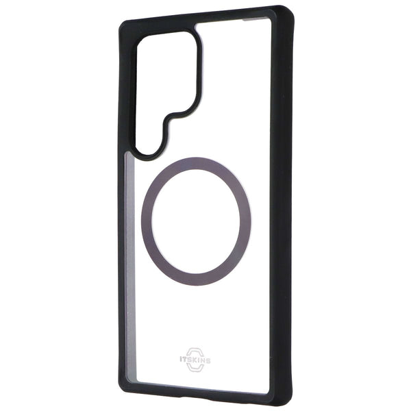 ITSKINS Hybrid_R // Solid Case for Samsung Galaxy S24 Ultra - Black/Transparent