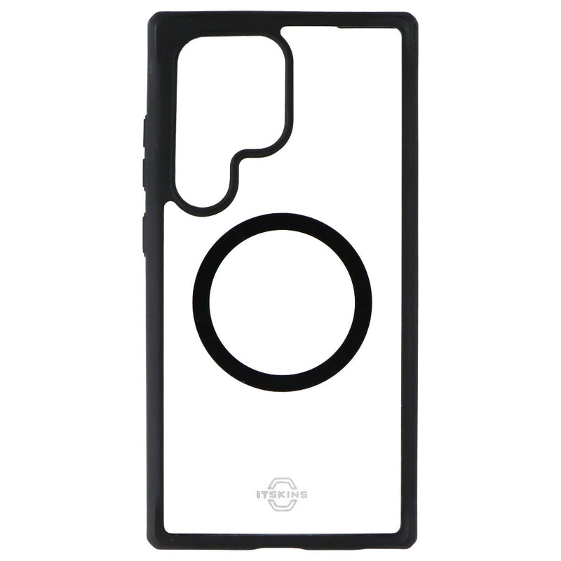 ITSKINS Hybrid_R // Solid Case for Samsung Galaxy S24 Ultra - Black/Transparent