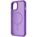 ITSKINS Hybrid_R Frost Case for MagSafe for iPhone 15/14 - Deep Purple