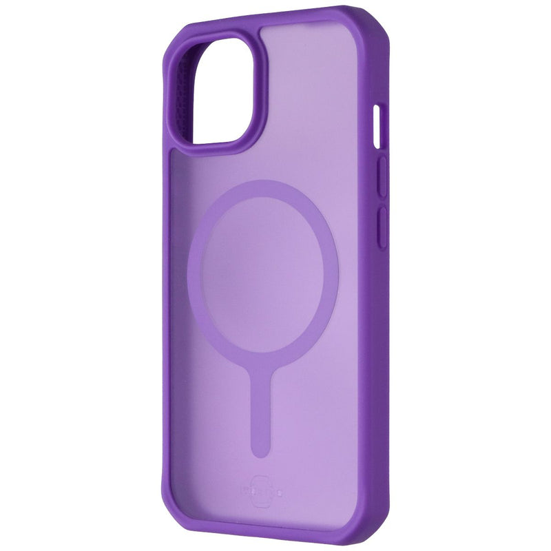 ITSKINS Hybrid_R Frost Case for MagSafe for iPhone 15/14 - Deep Purple