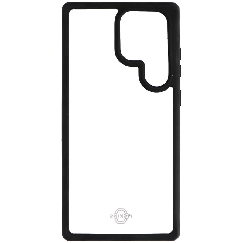 ITSKINS Hybrid_R // Solid Case for Samsung Galaxy S23 Ultra - Black/Clear