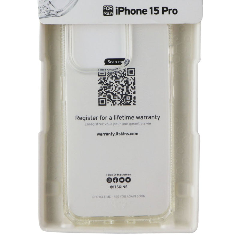 ITSKINS Spectrum_R // Mood Series Case for Apple iPhone 15 Pro - Clear / Green