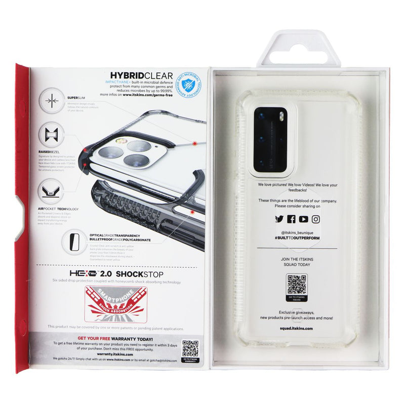 ITSKINS HybridClear Series Dual Layer Case for Huawei P40 - Transparent