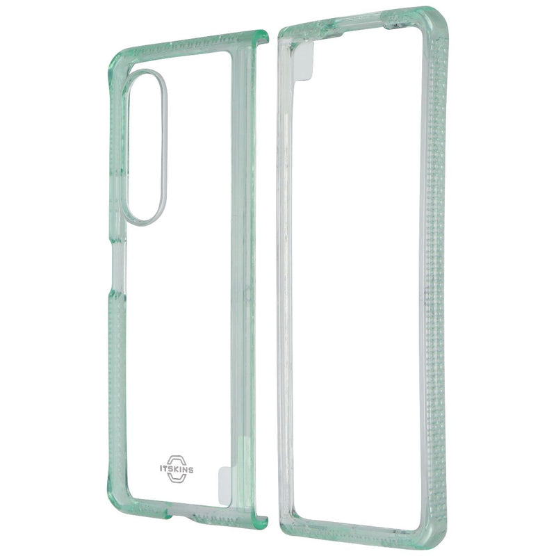iTSKINS Hybrid R // Clear Case for Samsung Galaxy Z Fold3 5G - Green/Clear