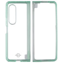 iTSKINS Hybrid R // Clear Case for Samsung Galaxy Z Fold3 5G - Green/Clear