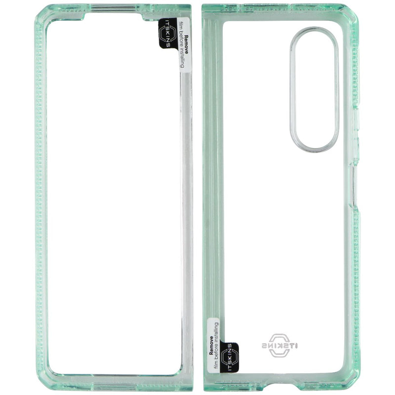 iTSKINS Hybrid R // Clear Case for Samsung Galaxy Z Fold3 5G - Green/Clear