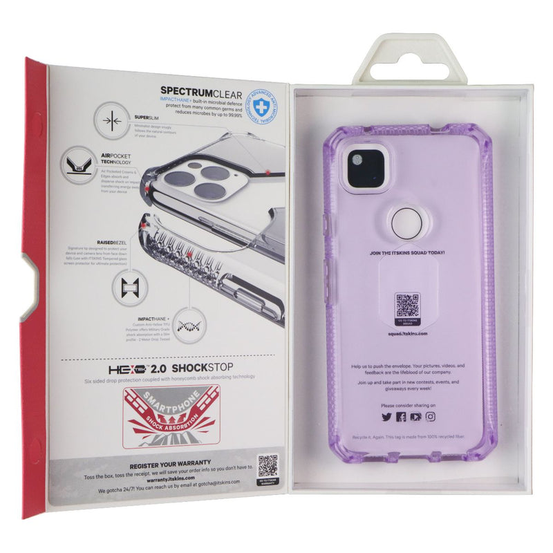 ITSKINS Spectrum Clear Series Gel Case for Google Pixel 4a - Purple