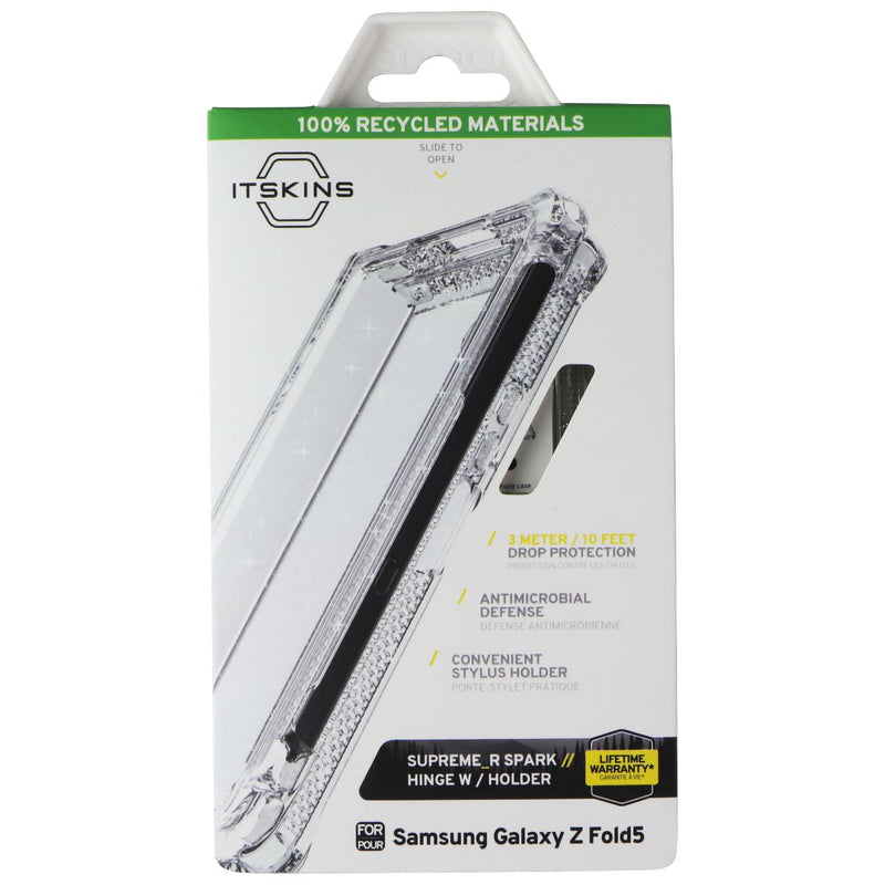 ITSKINS Supreme_R Spark Case w/Pen Holder for Samsung Galaxy Z Fold5 - Clear