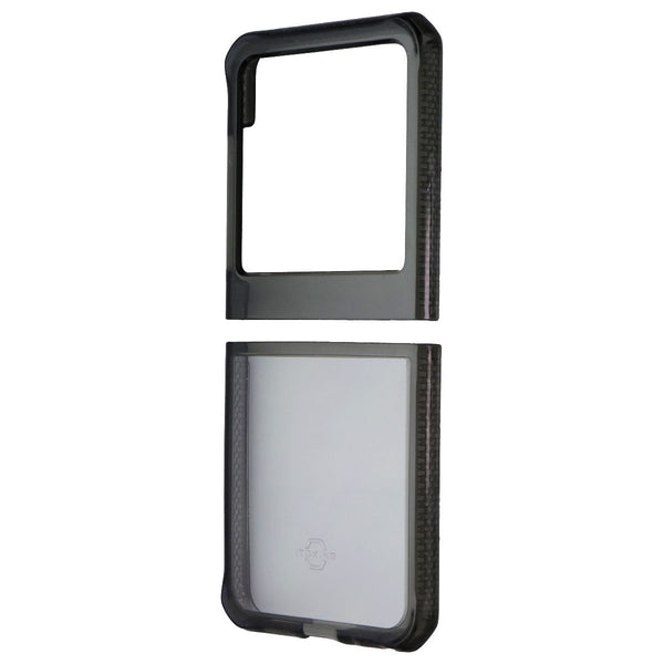 ITSKINS Hybrid_R // Clear Case for Motorola Razr (2024) - Black / Transparent